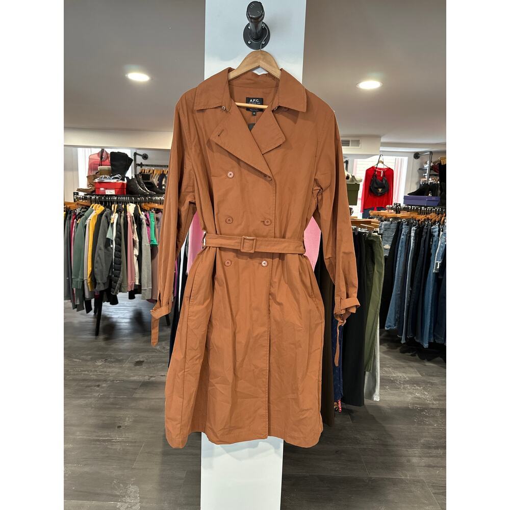 A.P.C. Water Repellent Trench Coat Size 40
